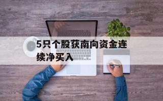5只个股获南向资金连续净买入
