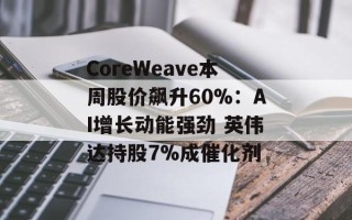 CoreWeave本周股价飙升60%：AI增长动能强劲 英伟达持股7%成催化剂