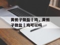 黄栀子做盐焗鸡，黄栀子做盐焗鸡可以吗