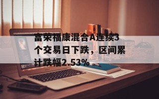 富荣福康混合A连续3个交易日下跌，区间累计跌幅2.53%