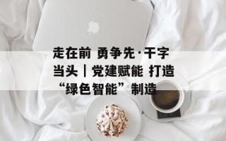 走在前 勇争先·干字当头｜党建赋能 打造“绿色智能”制造