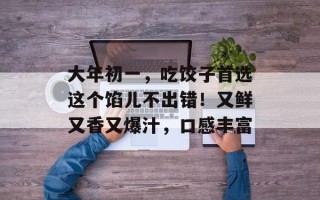 大年初一，吃饺子首选这个馅儿不出错！又鲜又香又爆汁，口感丰富
