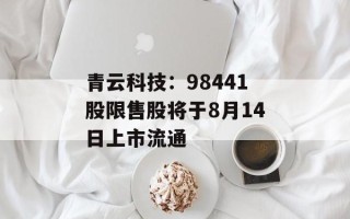 青云科技：98441股限售股将于8月14日上市流通
