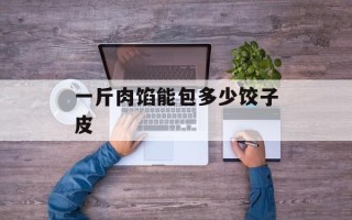 一斤肉馅能包多少饺子皮