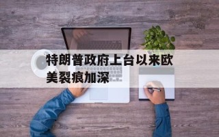 特朗普政府上台以来欧美裂痕加深