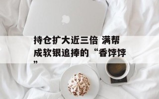 持仓扩大近三倍 满帮成软银追捧的“香饽饽”