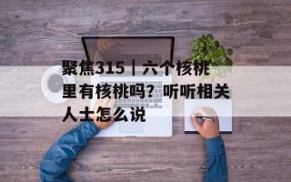聚焦315｜六个核桃里有核桃吗？听听相关人士怎么说