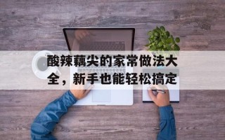 酸辣藕尖的家常做法大全，新手也能轻松搞定