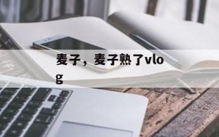 麦子，麦子熟了vlog