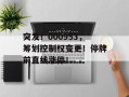 突发！000953，筹划控制权变更！停牌前直线涨停！
