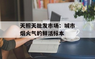 天照天批发市场：城市烟火气的鲜活标本
