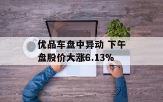 优品车盘中异动 下午盘股价大涨6.13%