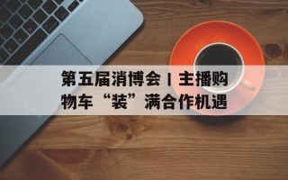 第五届消博会丨主播购物车“装”满合作机遇