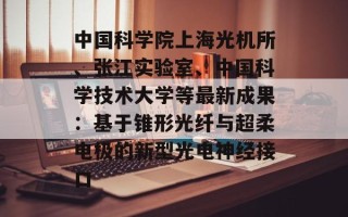 中国科学院上海光机所、张江实验室、中国科学技术大学等最新成果：基于锥形光纤与超柔电极的新型光电神经接口