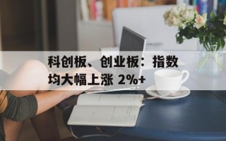 科创板、创业板：指数均大幅上涨 2%+