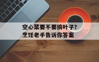 空心菜要不要摘叶子？烹饪老手告诉你答案