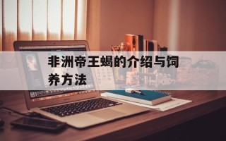 非洲帝王蝎的介绍与饲养方法
