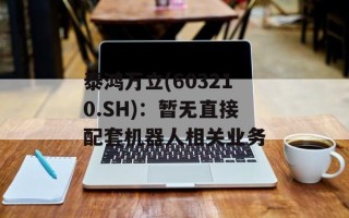 泰鸿万立(603210.SH)：暂无直接配套机器人相关业务