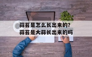 蒜苔是怎么长出来的？蒜苔是大蒜长出来的吗
