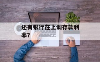 还有银行在上调存款利率？