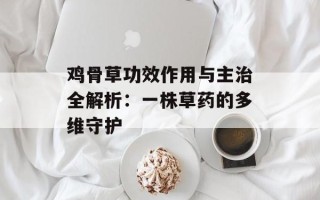 鸡骨草功效作用与主治全解析：一株草药的多维守护