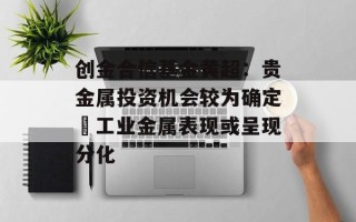 创金合信基金黄超：贵金属投资机会较为确定 工业金属表现或呈现分化