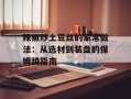 辣椒炒土豆丝的家常做法：从选材到装盘的保姆级指南