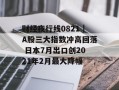 财经夜行线0821｜A股三大指数冲高回落 日本7月出口创2021年2月最大降幅
