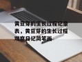 黄豆芽的生长过程记录表，黄豆芽的生长过程观察日记简笔画
