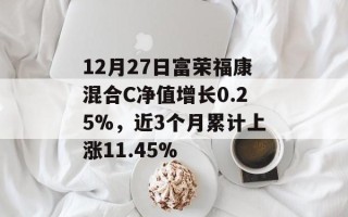 12月27日富荣福康混合C净值增长0.25%，近3个月累计上涨11.45%