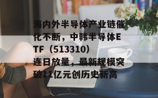 海内外半导体产业链催化不断，中韩半导体ETF（513310）连日放量，最新规模突破11亿元创历史新高