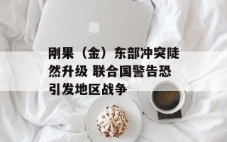 刚果（金）东部冲突陡然升级 联合国警告恐引发地区战争
