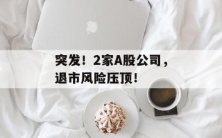 突发！2家A股公司，退市风险压顶！