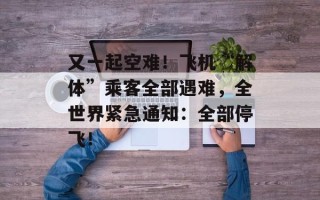 又一起空难！飞机“解体”乘客全部遇难，全世界紧急通知：全部停飞！
