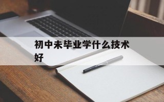 初中未毕业学什么技术好