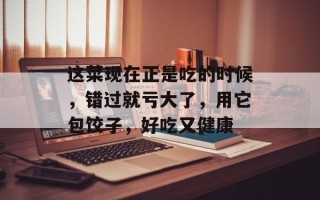 这菜现在正是吃的时候，错过就亏大了，用它包饺子，好吃又健康