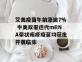 艾美疫苗午前涨逾7% 中美双报迭代mRNA带状疱疹疫苗均获批开展临床