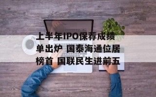 上半年IPO保荐成绩单出炉 国泰海通位居榜首 国联民生进前五
