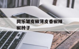 同乐皱皮椒薄皮香椒辣椒 *** 