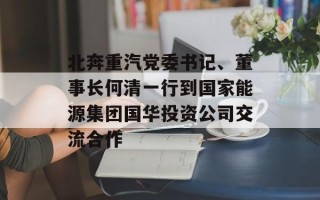 北奔重汽党委书记、董事长何清一行到国家能源集团国华投资公司交流合作