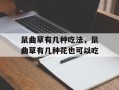 鼠曲草有几种吃法，鼠曲草有几种花也可以吃