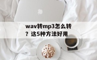 wav转mp3怎么转？这5种方法好用