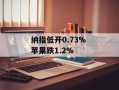 纳指低开0.73% 苹果跌1.2%