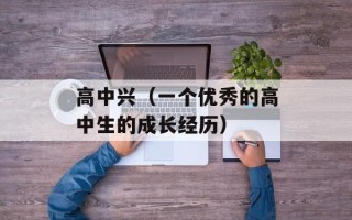 高中兴（一个优秀的高中生的成长经历）