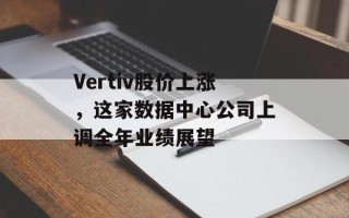 Vertiv股价上涨，这家数据中心公司上调全年业绩展望