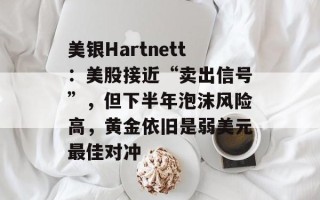 美银Hartnett：美股接近“卖出信号”，但下半年泡沫风险高，黄金依旧是弱美元最佳对冲