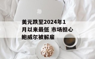 美元跌至2024年1月以来最低 市场担心鲍威尔被解雇