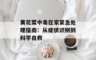 黄花菜中毒在家紧急处理指南：从症状识别到科学自救