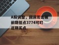 A股调整，回调若击破前期低点3774可盯近期买点
