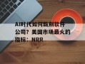 AI时代如何甄别软件公司？美国市场最火的指标：NRR